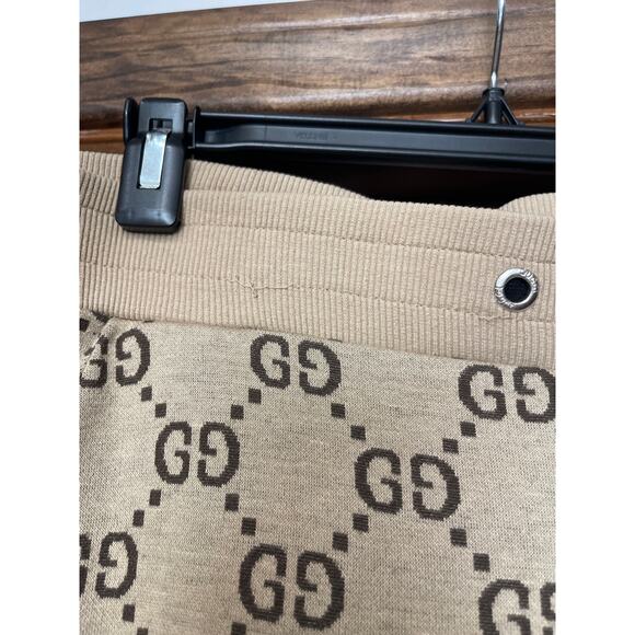 Gucci X Unskilled worker Jumbo GG Jogging Pants w/signature Web stripe trim XL - Picture 2 of 9